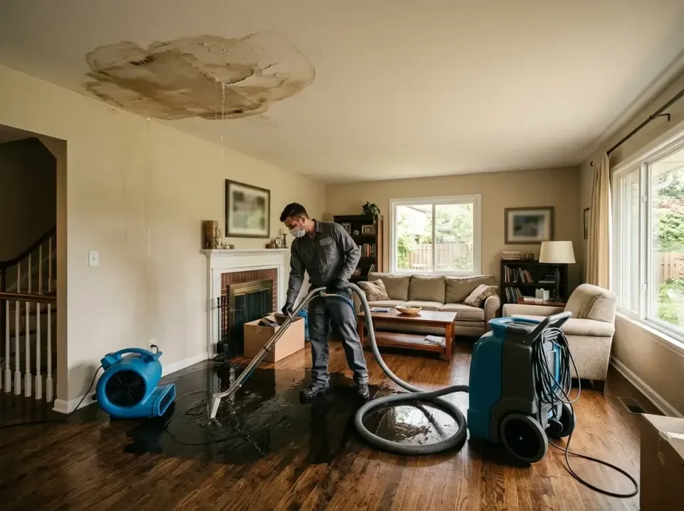 attic-pipe-burst-ceiling-drip-008 — frequently asked questions, Water Damage Restoration & Carpet Care in Kenosha, WI